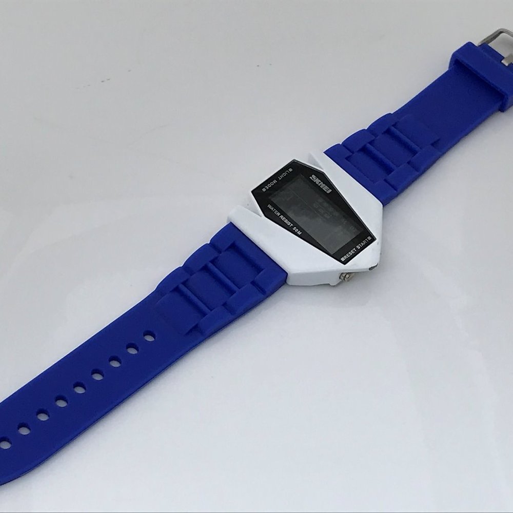 Skmei Men Watch Digital Sport Blue/White Wrist Wat - Picture 7 of 12